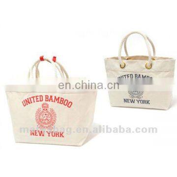 Heavy Weight Canvas Bag with Strong Webbing Handle and Grommet