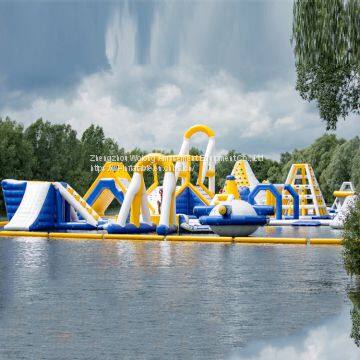 commercial inflatable floating water park for water sports