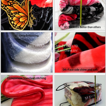 5.0kg Middle East Market Print Design Raschel Blanket 100%polyester Blanket photo-5