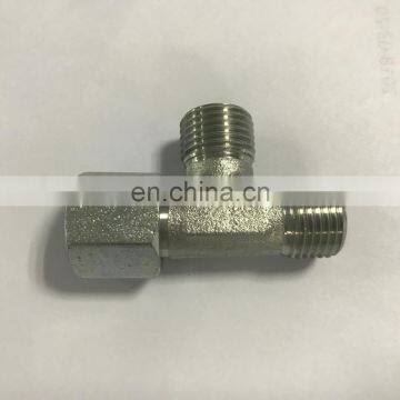 Active female tee coupling Barrel tee fittings with swivel nut compression fittings CC TYPE