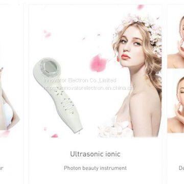 5in1 Urtrasonic Hot/cold Energy LED Photon Microcurrent Face Massager to Clean Face photo-4