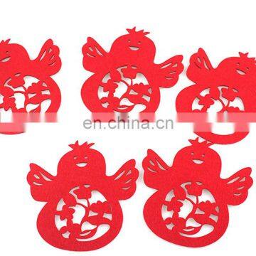 High Quality Drink 10*10cm Felt Christmas Placemat photo-7