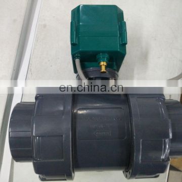 plastic motorized ball valve CTF-001 10nm UPVC dn32 220v dn50 2 inch 220v motorized ball valve