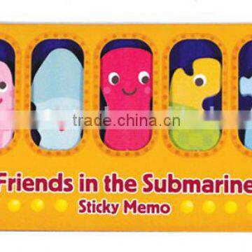 Polar Sea Animal in the Submarine Die Cut Shape Note Set Notepad Sticky Memo Pad photo-2