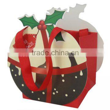 cute pumpkin shaped paper gift bag kids packaging box for Halloween gifts