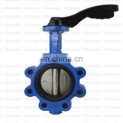 Bundor  Lug Type wafer butterfly valve price Handles LT butterfly valve