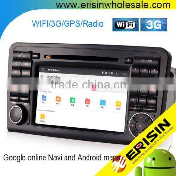 Erisin ES2511B 7" Android 4.4.4 Car Radio CD DVD GPS 3G WiFi Bluetooth OBD for Mercedes W164