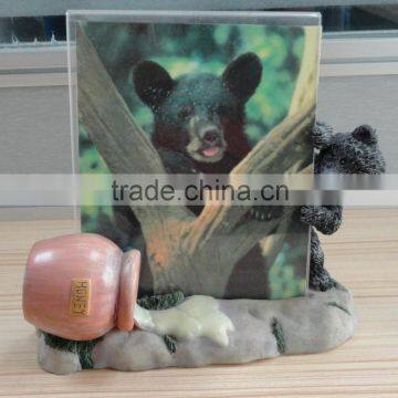 Fashion wholesale promotional photo frame with lovely bear