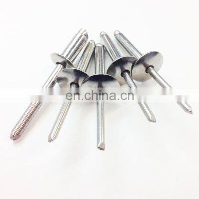 4.8*19mm Large Flange Blind Rivet Din7337 Dome Head Pop Rivet 5052 Aluminum Blind Rivet