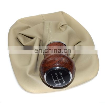 Free Shipping!NEW Gear Wood Shift Knob Gaitor Boot 5 Speed For Volkswagen Passat 98-04