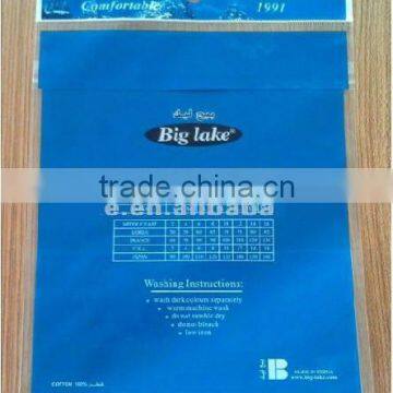 opp bag with header, self adhesive