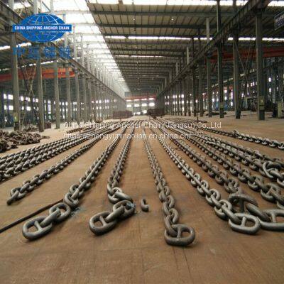 China 66mm marine anchor chain supplier ship anchor chain factory