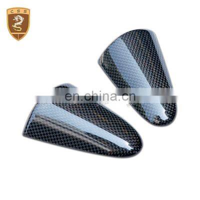 Dry Carbon Fiber Materials Car Door Handle Covers Decoration Trims For Ferrar 458 Auto Accessories