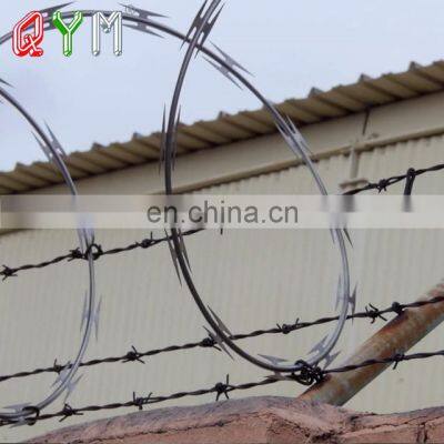 Helical Razor Wire Barbed Tape Concertina Razor Blade Wire photo-2