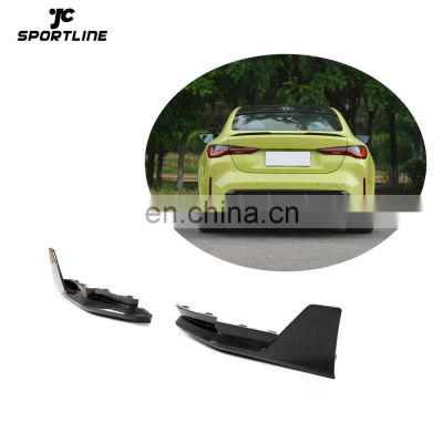 JCSportline Carbon Fiber M3 M4 Rear Bumper Splitter for BMW G80 M3 G82 M4 Coupe 2-Door 2021-2022