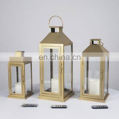 Wholesale Glass Candle Decorative Lantern Led Halloween Occasion Led Candle Holder