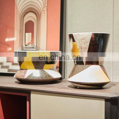 Decal Luxury Modern Ceramic Decoration Large Flower Pot For Home photo-5