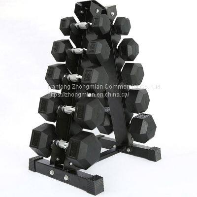 Weight Lifting Body Building Vinyl, Iron Cast and Rubber Coated Hex Dumbbells photo-2