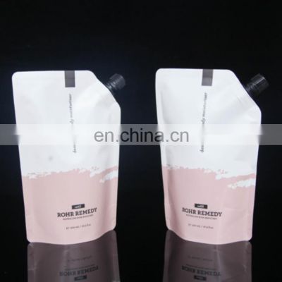 High quality accept custom plastic spout pouch packaging stand up liquid pouch with spout