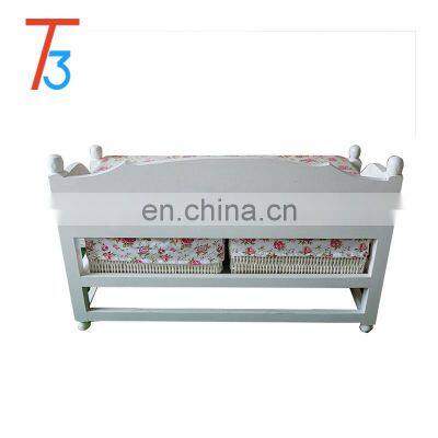 Solid Wood Sofa Storage Cabinet Creative Bamboo Drawer photo-3