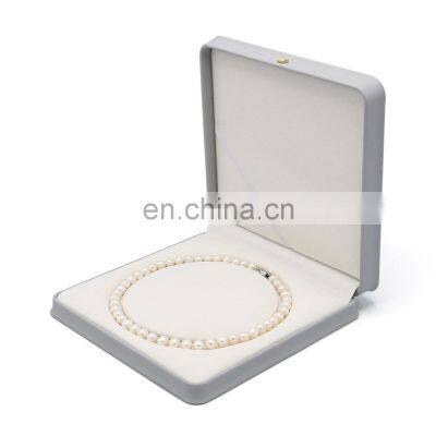 Wholesale  high quality luxury design lcustomized logo pu leather gift packaging necklace box