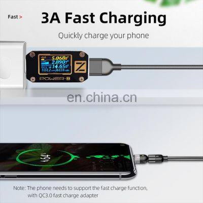 Magnetic Charge Cable 540 Degree Free Rotating L-shape Portable 3 In 1 Phone Charge Usb Cable photo-3