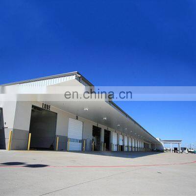 prefab steel  trusses structure football stadium warehouse for storage