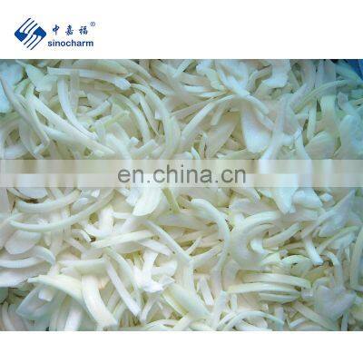 Sinocharm BRC A approved IQF Onion Strips Frozen Onion Strips