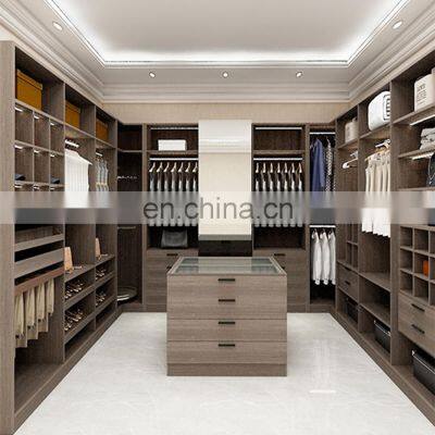 Singapore Colourful Clothes Cupboard Chest Drawer and Walk in Glass Wardrobes Set Modern Designs Interior photo-2