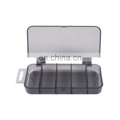 PP Plastic Small Multifunction Clear Storage Case 5 Compartments Fishing Tackle Accessory Lure Box photo-3