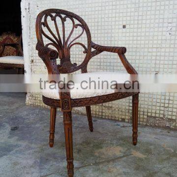 New antique wooden dining chair hotel/home used relaxed chairs