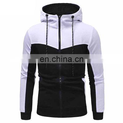 Men's Pullover Hoodies Zip Long Sleeve Drawstring Hooded Sweatshirts with Zipper Pocket for Men