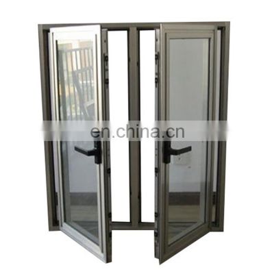 Used Aluminum Frame Double Glazed Tempered Glass Inward Casement Window For House