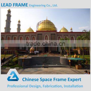 Prefabricated Fiberglass Roof Steel Truss Mosque Dome photo-3