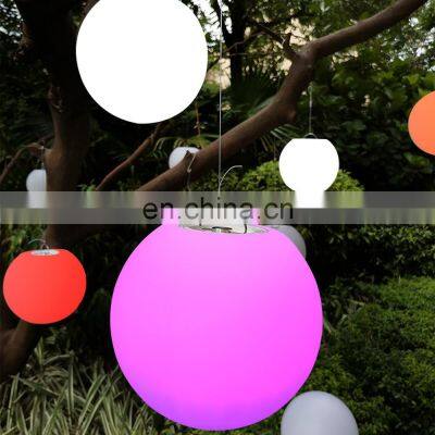 holiday lighting indoor outdoor restaurant garden decorative pendant/solar led ball sphere globe  lamp