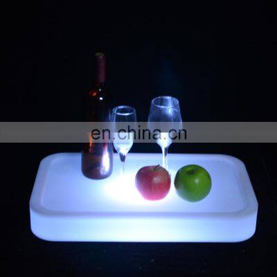 KTV/ Nightclub Party rechargeable luxury plastic Modern Home LED Glowing Bigger Size LED Ice Bucket For Party And Bars