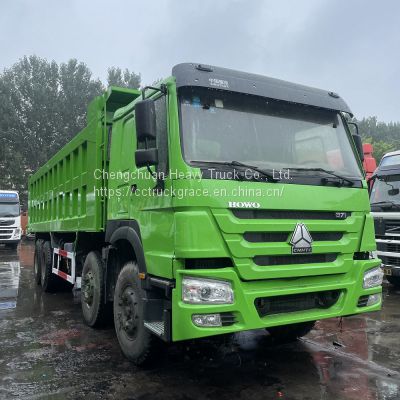 Used Howo Chinesetrucks Tipper Dump Truck 12 wheels 2020 2018 2021 50tons 8x4 for sale