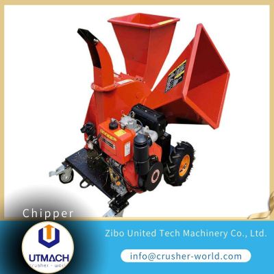 compact garden chipper, tree chipping machine