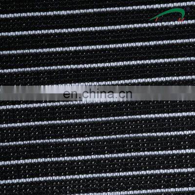Inside Black and White Aluminum With Strap Aluminum Sun Shade Cloth