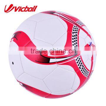 Promotion machine sewing PVC material football ball size 4