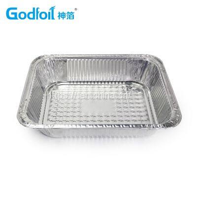 Rectanglar Aluminum Foil Container Wrinkle Wall Container photo-2