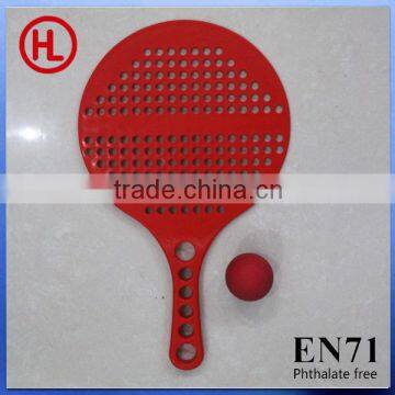 Color Custom LogoTOP QUALITY PP Plastic Beach Tennis Racket/beach Padd;e Set With Holes photo-2