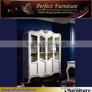 Antique Glass Door Book Cabinet NC120621