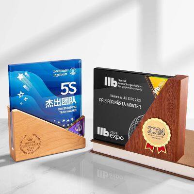 Crystal Wooden Trophy Can be Customized photo-4