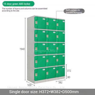 Heavy-Duty ABS Plastic Lockers With Concave Handle - Premium Durable Storage Solution for Factory Industrial Use photo-4