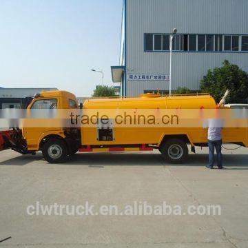 Dongfeng 5000L high pressure cleaning truck with snow sweeping equipment