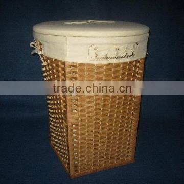 strong and cheap paper rope hamper with foam lid (Foam complying to California fire-resistant standard)