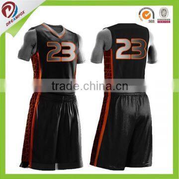 unique basketball uniform design color black wholesale best basketball uniforms