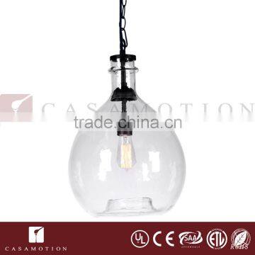 CASAMOTION Decorative Hanging Glass Ball Kitchen Pendant Light