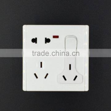 2 pin 3 pin multiple stardand grounding socket